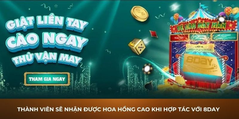 Công thức đơn giản để đại lý 8Day kiếm tiền