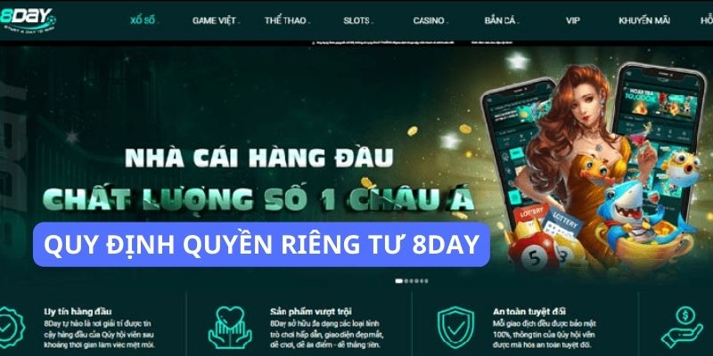 Thông tin chính thức về quyền riêng tư tại 8Day